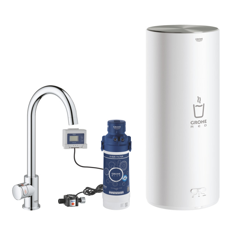 Комплект Кухненски вентил и бойлер L-размер Grohe Red Mono 30080001 Комплект Кухненски вентил и бойлер L-размер Grohe Red Mono 30080001