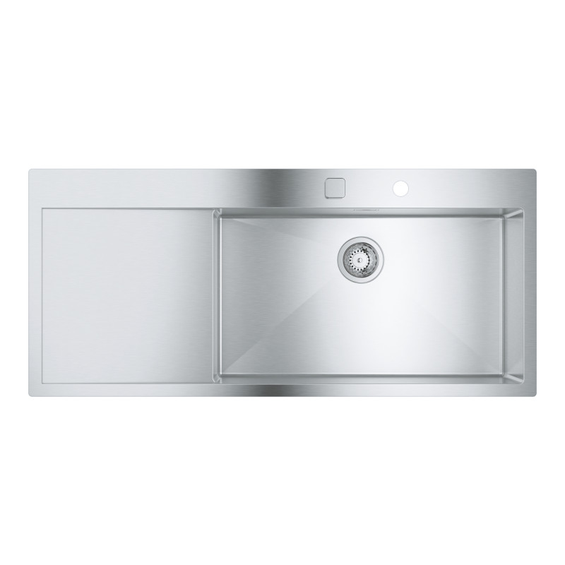 Кухненска мивка от неръждаема стомана с ляв отцедник K1000 Grohe 31582SD1 Кухненска мивка от неръждаема стомана с ляв отцедник K1000 Grohe 31582SD1