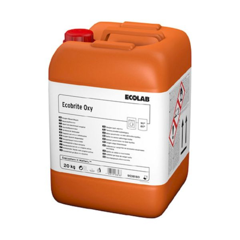 Избелващ препарат - белина Ecolab Ecobrite Oxy 20кг. Избелващ препарат - белина Ecolab Ecobrite Oxy 20кг.
