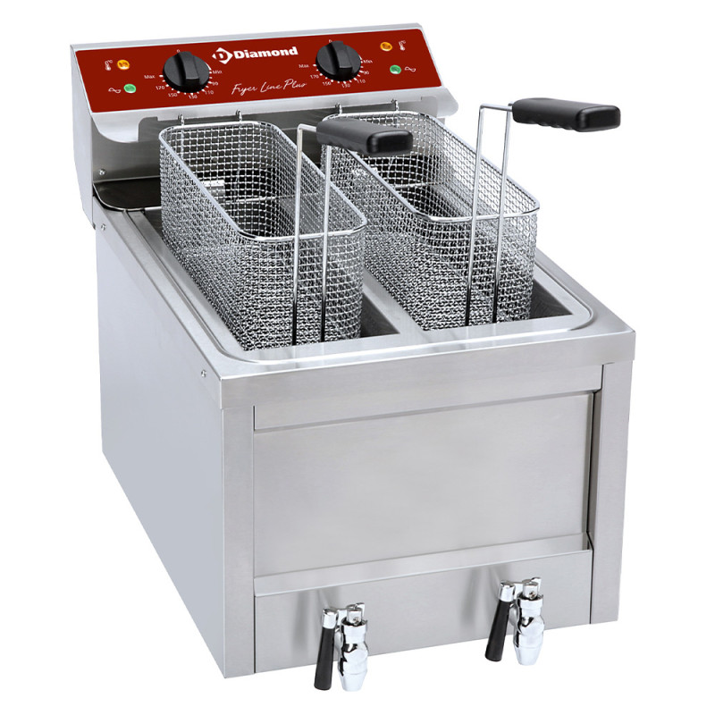Електрически фритюрник DIAMOND FSM-2V5ET/S 2 x 8 литра Електрически фритюрник DIAMOND FSM-2V5ET/S 2 x 8 литра