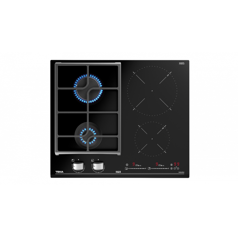 Комбиниран стъклокерамичен плот газ + индукция, iCooking функции TEKA JZC 64322 Комбиниран стъклокерамичен плот газ + индукция, iCooking функции TEKA JZC 64322