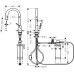 Смесител за кухня Hansgrohe Aqittura M91-H210, pull-out, chrome