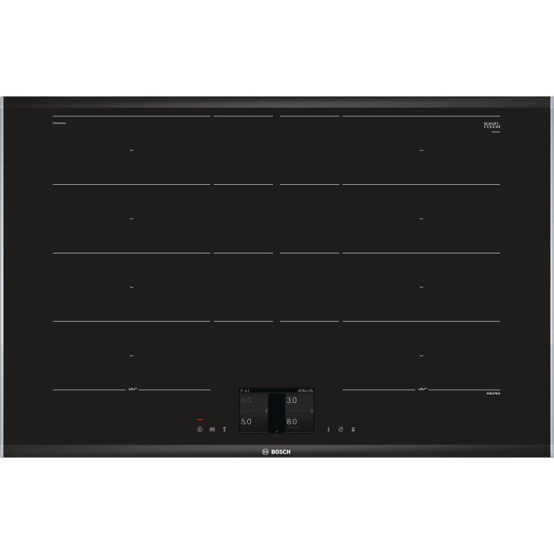 Индукционен керамичен плот BOSCH PXY875KW1E - Серия 8 Индукционен керамичен плот BOSCH PXY875KW1E - Серия 8