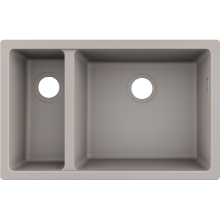 Кухненска мивка за монтаж под плот hansgrohe S510-U635-Concretegrey