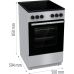 Електрическа печка Gorenje GEC5A61SG - 50 см.