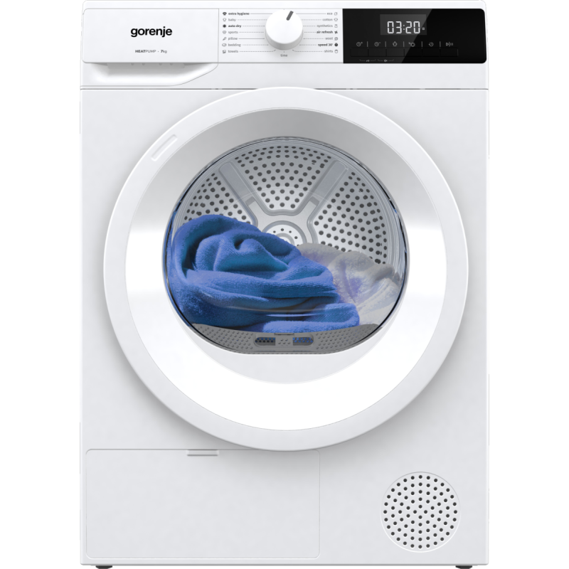 Свободностояща сушилна машина с термопомпа Gorenje DHNE7D - 7 кг Свободностояща сушилна машина с термопомпа Gorenje DHNE7D - 7 кг
