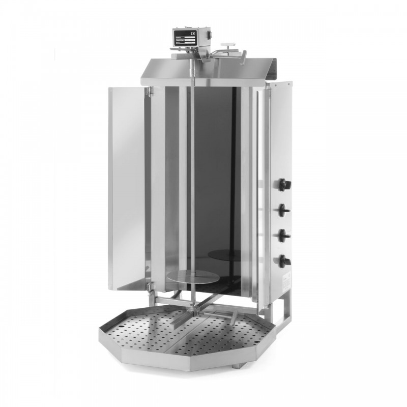 Електрическа скара за кебап, Hendi, Profi Line, прът 89 см, за макс. 60 кг месо, 400V/7200 W, 550X700X(H)1120 mm