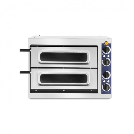 Професионална фурна за пица 2/40 Vetro 2400 W с 2 камери, Hendi Inox 567x427.5x(H)428 mm