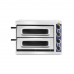 Професионална фурна за пица 2/40 Vetro 2400 W с 2 камери, Hendi Inox 567x427.5x(H)428 mm
