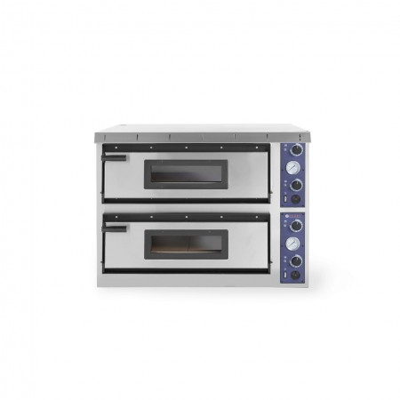 Професионална фурна за пица XL Plus 44 Inox 2 камери 12000 W температурен диапазон 50?C до 500?C Hendi 2x 720x720x(H)140 mm