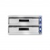 Професионална фурна за пица Basic Slim Line Inox 2 камери 12000 W температурен диапазон 50?C до 500?C Hendi 2x1080x410x(H)140 mm