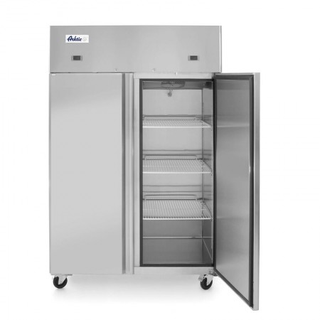 Hendi Profi Line професионален хладилник и фризер с 2 врати 420+420 L 1200x745x(H)1950 mm неръждаема стомана -2/+8°C, -17˚/-22˚C 700 W 3 рафта 510x525 mm включени