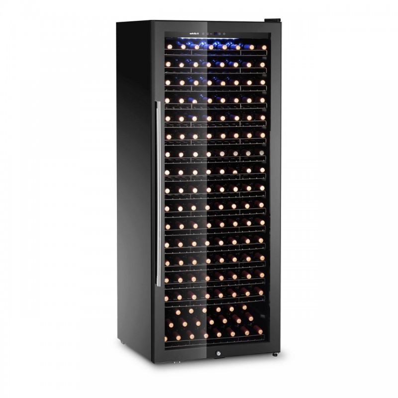 Охладител за вино, 1 зона, 224 бутилки, Arktic, 542л, черно, 690x700x(H)1833мм