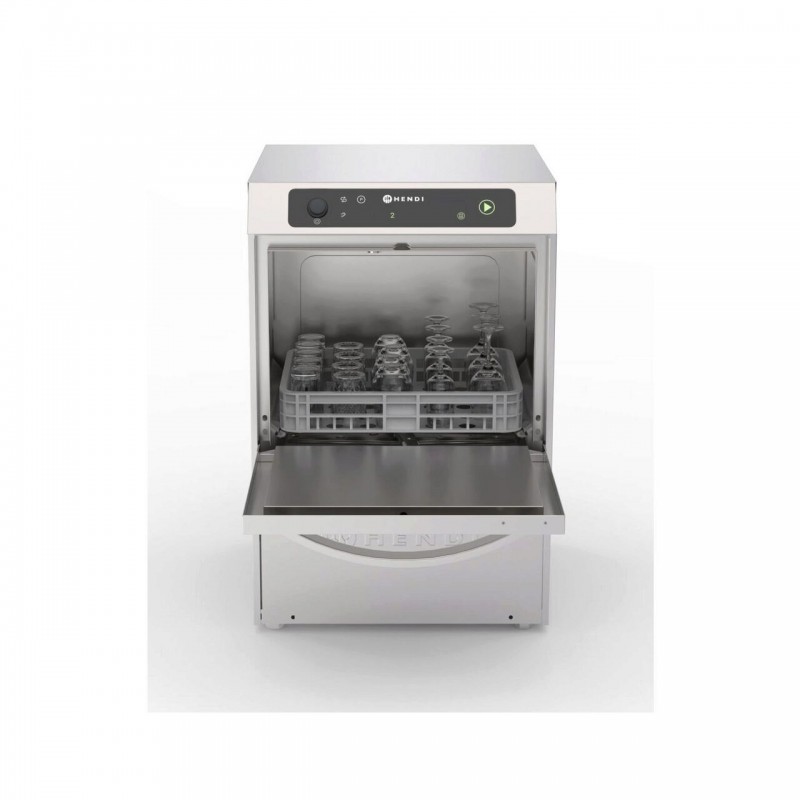 Съдомиялна машина 35x35, електронно управление, HENDI, Profi Line, Сребрист, 230V/2970W, 423x466x(H)639mm