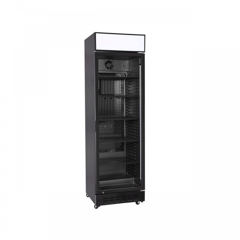 Бар охладител с една врата, Arktic, корпус с LED осветление и превключвател, 274L, Черен, 230V/250W, 600x577x(H)2029mm