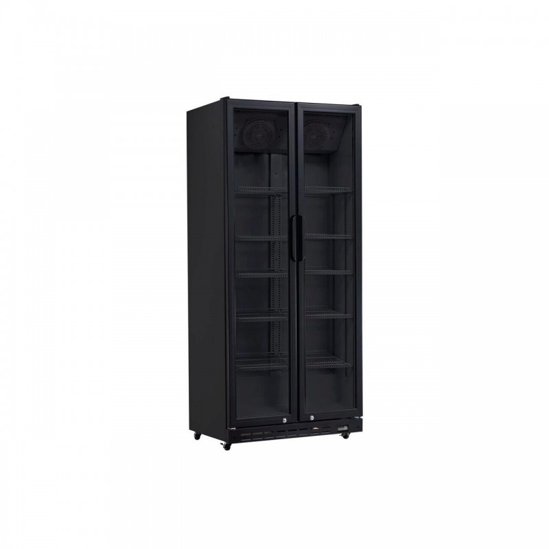 Бар охладител с две врати, Arktic, 437L, Черен, 230V/510W, 870x605x(H)1996mm
