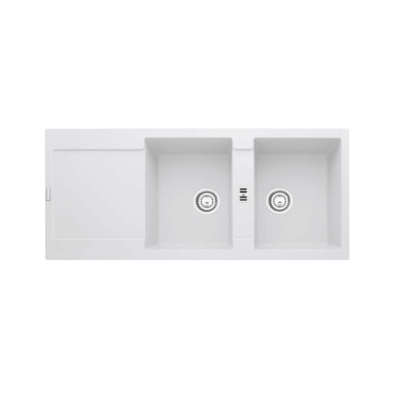 Гранитна мивка INSET MRG 621 3 1/2" WWK REV WOF Mwhite Гранитна мивка INSET MRG 621 3 1/2" WWK REV WOF Mwhite