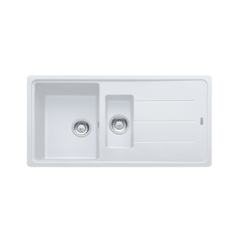 Гранитна мивка INSET BFG 651 3 1/2" WWK REV WOF Mwhite Гранитна мивка INSET BFG 651 3 1/2" WWK REV WOF Mwhite