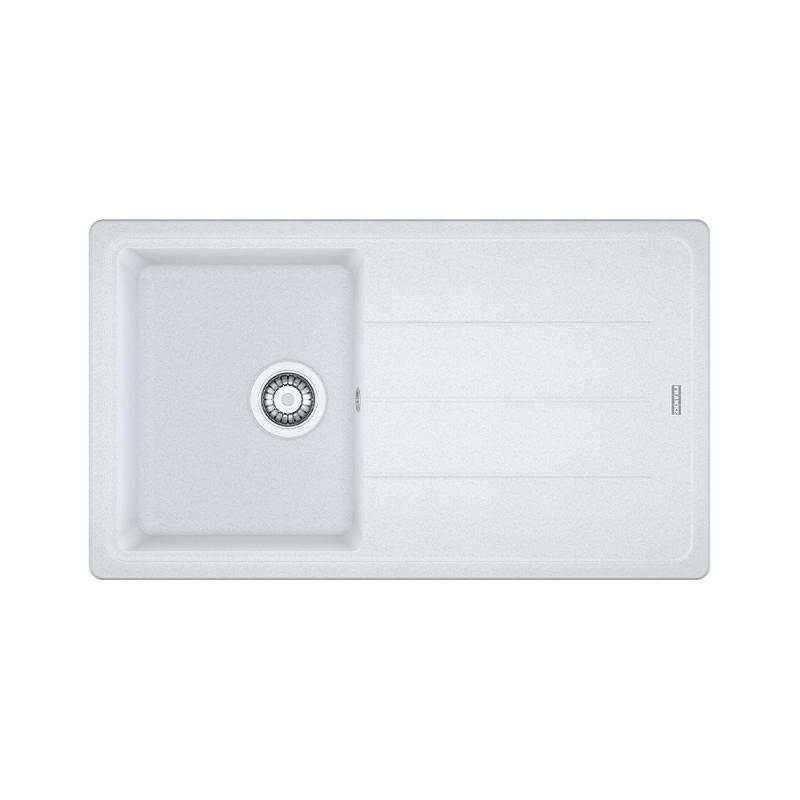 Гранитна мивка INSET BFG 611-86 3 1/2" WWK REV WOF Mwhite Гранитна мивка INSET BFG 611-86 3 1/2" WWK REV WOF Mwhite