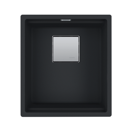 Гранитна мивка KNG 110-37, 3 1/2", 410mm x 460mm,WWK, Black matt
