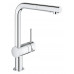 СМЕСИТЕЛ ЗА КУХНЯ GROHE  MINTA 30274000 С ИЗТЕГЛЯЩ ЧУЧУР