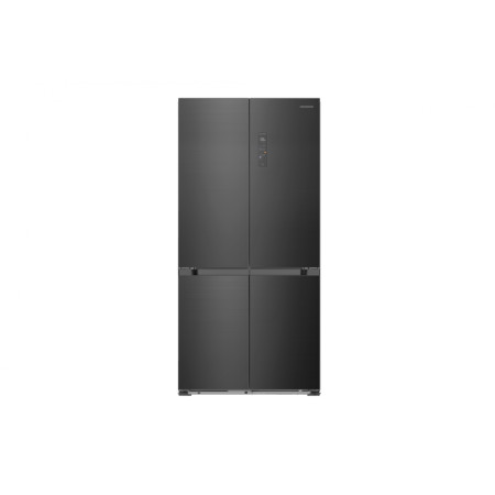 Хладилник SIDE BY SIDE HEINNER HSBS-HM505MDSINFDXE++, 505 L, Full No Frost, Двоен инверторен компресор, Аларма за отворена врата, Инокс/Антрацит